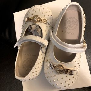 Young Versace Baby Girl Ballerina Shoes